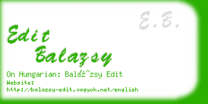 edit balazsy business card